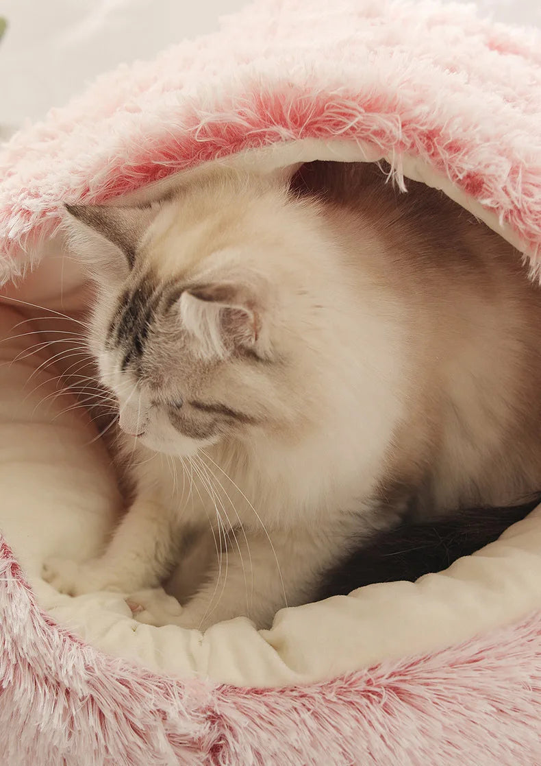 Autumn & Winter Soft Plush Pet Bed
